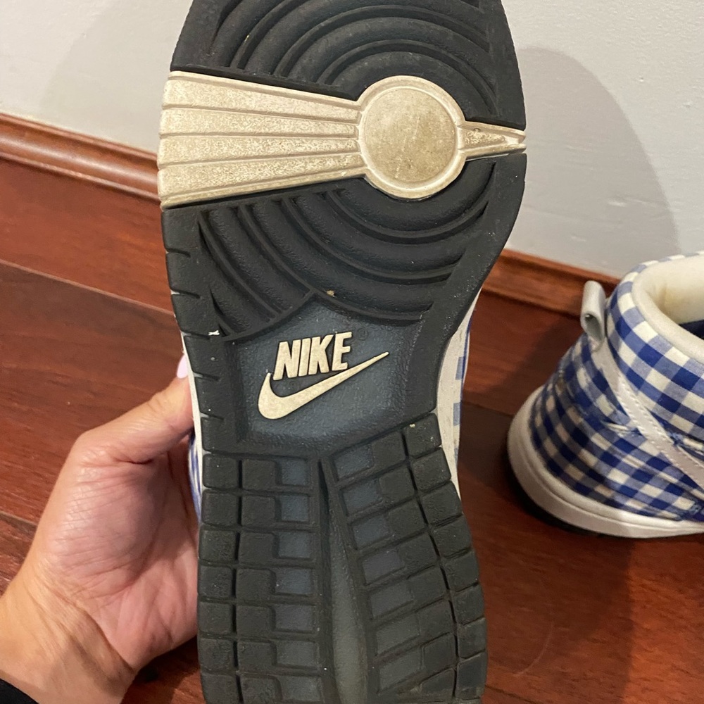 NIKE ‼️VINTAGE‼️DUNK HIGH SKINNY MIDNIGHT PLAID / Size 6 - Picture 6 of 10